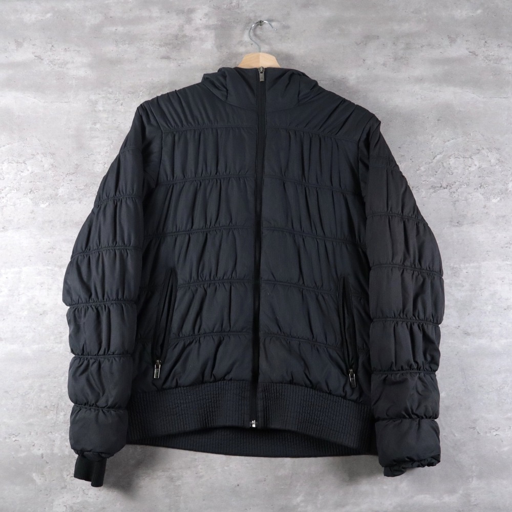 Columbia Omni-Shield Puffer Jacket Hooded Black Gorpcore‎ Womens M Y2K Boxy